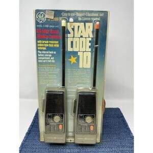 NOS Vintage General Electric Star Code 10 Walkie Talkies/ 3-5955 Set 49 MHz Band